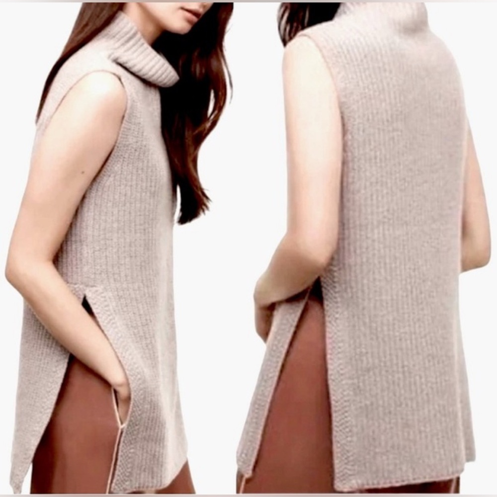 Aritzia Wilfred Durandal sleeveless turtleneck sweater vest